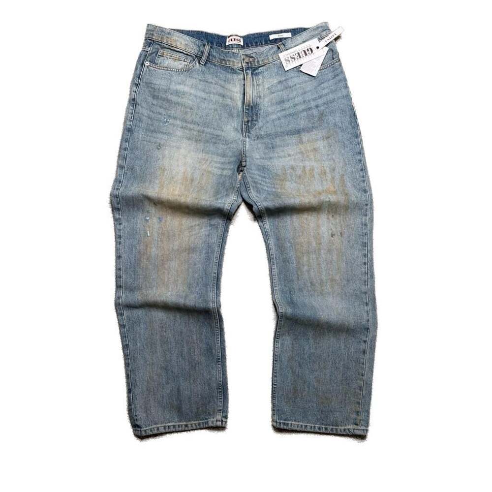 (NWT) Guess Baggy Washed Denim Size 38x32 (usually $120)